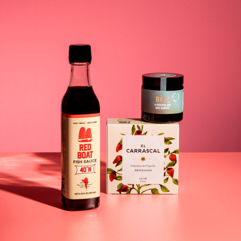 Umami -Hennes Finest Pfeffer Geschenkset-Quadrat